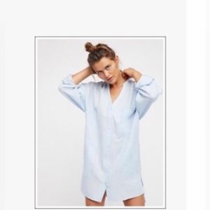 Free People Oversized Shirt Dress